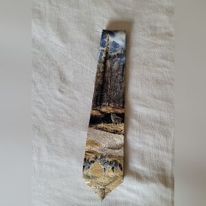 Mountain Landscape Silk Tie